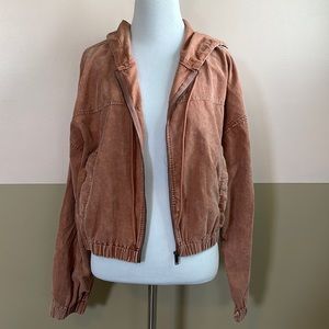Cropped corduroy jacket